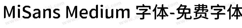 MiSans Medium 字体字体转换
